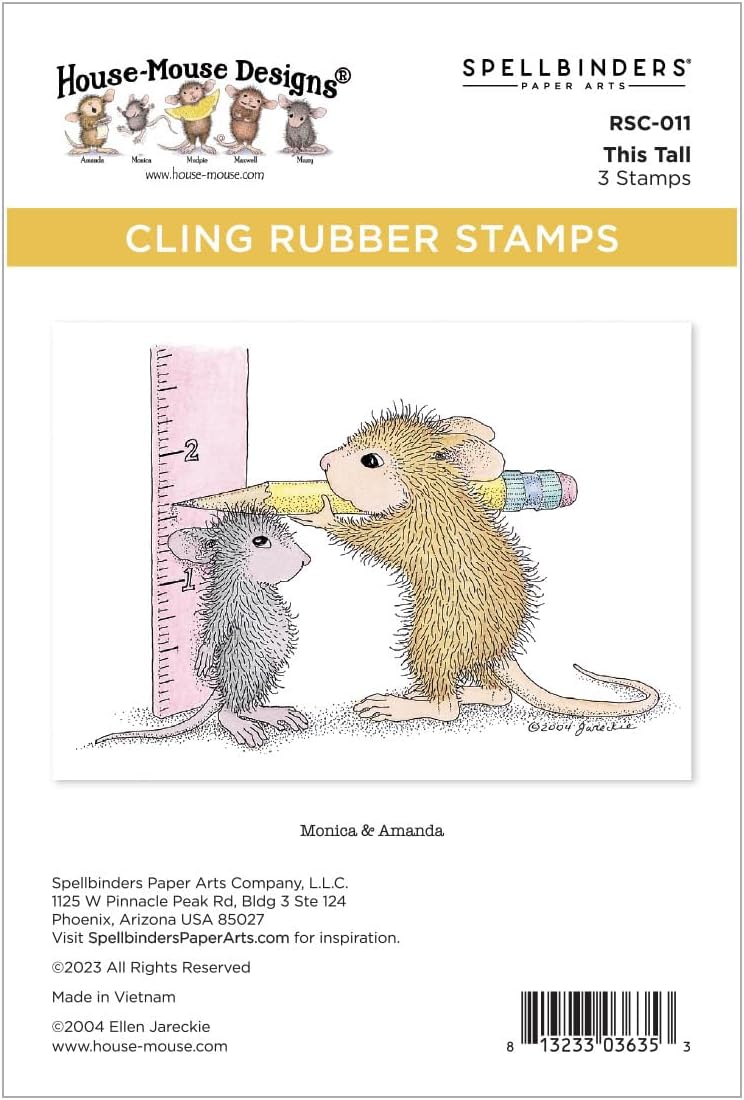 Spellbinders RSC-011 This Tall Cling Rubber Stamp Set - Image 1